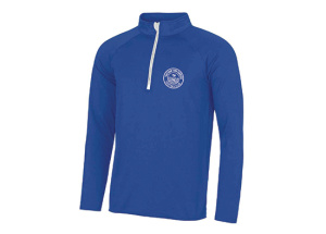 Harriers Embroidery Half Zip Sweat Top